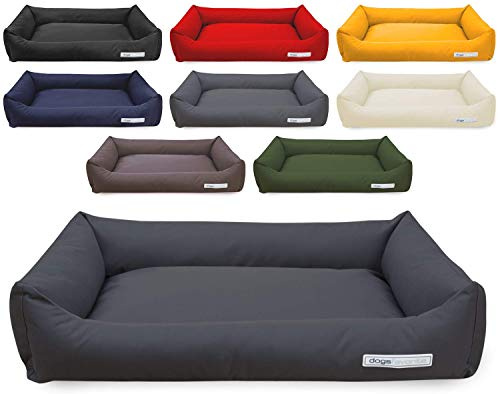 dogsfavorite Hundebett Comfort + Visco aus Nylon Gr. L 115 x 85cm grau orthopädisch Hundekissen Hundesofa Hundebetten