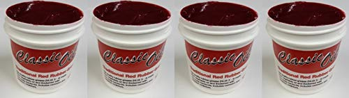 Classic Oils Traditional Red Rubber Grease, designed for automotive brake seals, 400g