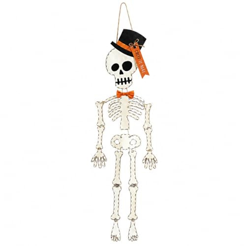 Mud Pie Skelett Halloween Türhänger 165,1 cm Creep It Real