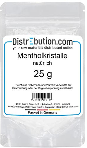 Mentholkristalle aus 100% Minzöl 25g Sauna Aufguss reines Menthol intensiv und wohltuend
