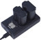 DSTE 2pcs NP-W235 Ersatz Batterie + Duales USB-Ladegerät mit LCD-Display Kompatibel für Fuji XT4 X-H2 X-H2S Digitalkamera