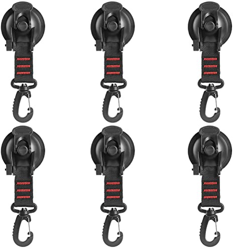 someme kolibrin 6 Stück Robuster Vakuum-Saugnapf mit Haken，Saughaken Saugnapf Haken Vakuum，badezimmer Heavy Duty Saugnapf Haken extra stark saughaken