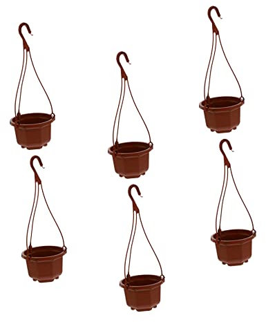Gogogmee 6 Ensembles Pot De Fleurs Suspendu pour Maison Pot De Fleurs Créatif Orchidée Suspendu Suspension pour De