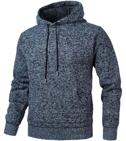 Herothorn Capucha Forro Polar con Sudadera para Hombre Mujeres Unisex Cómoda De Otoño Invierno Manga Larga Deportiva Outwear Hoodie
