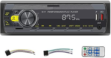 Kahdsvby Autoradio Bluetooth 4 Canali 45W Autoradio Multifunzione Plug-in U Disk con Funzione Multicolore per Auto