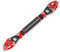 Hapihom Barre d'équilibre universelle pour moto - 22 mm - Alliage d'aluminium - Longueur réglable - Extension de guidon - Levier rouge
