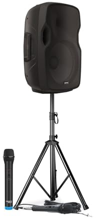 Enceinte Active Gemini AS 08 Togo Active sur Batterie - 500W - 2 MICROS, USB/Bluetooth/AUX/SD, SONORISATION DJ PA Pied