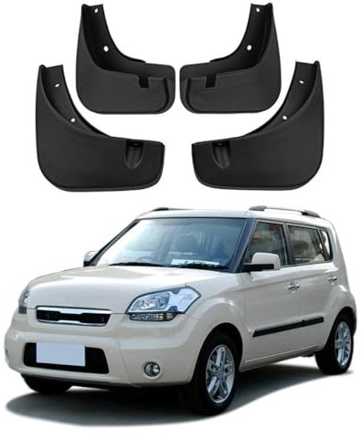 Bqieai 4PCS Auto Vorne Hinten Schmutzfänger, Für K-ia Soul Sport 2010-2013 Rad Spritzschutz Kotflügel Staubdicht Schlamm Klappen Car Styling Zubehör