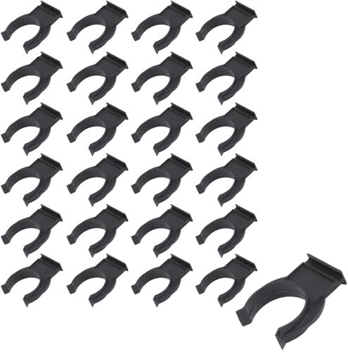 DHWEKU 24 Pezzi Ganci Universali per Piedistallo da Cucina in ABS, Clip per Zoccolo da Cucina, Profilo Battiscopa in PVC, Clip di Battiscopa, Ganci per Zoccolo Cucina, per Battiscopa da Cucina