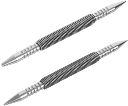 DOITOOL 2 Stück Feder-nagel-set Mit Nagelwerkzeug-punktiergerät Aus Multifunktions-punktiergerät Für Glas Holz Metall Inklusive Hammerloser Feder-punktiergerät Und Doppelkopf-nagelsetzer