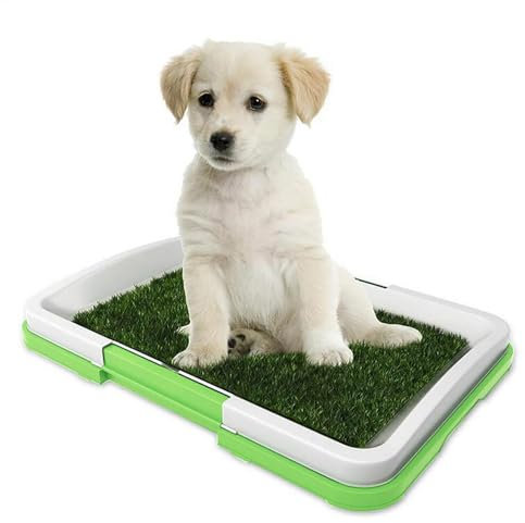 Alfombrilla para orinal de césped para perros, reutilizable, a prueba de salpicaduras, con bandeja antideslizante, capas lavables, para cachorros y perros pequeños, perfecto para, Características