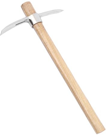 Pick Haches à creuser | Pic de jardin efficace 2 en 1 Mattock | Hache à main multifonction en acier inoxydable, petite hache avec manche pour jardinier, coupe de racines