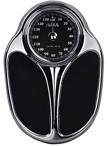 OZBME Personenwaage mit mechanischem Zifferblatt, professionelle analoge Waage, menschliche Gesundheit, Gewichtsverlustwaage, Haushalts-Applia, mechanische Badezimmerwaage, europäischer Retro-Stil (B)