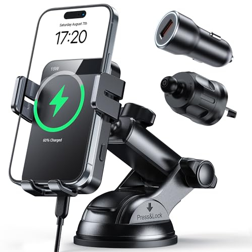 Handyhalterung Auto mit Ladefunktion,15W handyhalterung mit ladefunktion