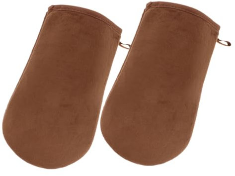 LOLIPPYY Bräunungshandschuh Selbstbräunerhandschuh Mit Stoffmaterial Für Gleichmäßige Anwendung Von Selbstbräunungslotion Und Körperlotion Bräunungshandschuhe Für Einfaches