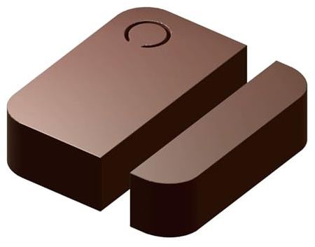 Door Sensor Cover Compatible with Ring (Color Matching), Snap-On Design for Ring 1st/2nd Gen Sensors, Strong Protective to Hide White Sensor, Upgrade Home Security Aesthetics - Brown