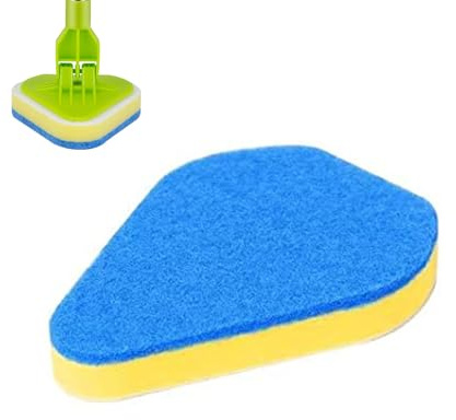 Bathroom Scrubber, Scrub Brushes For Cleaning, Extendable 2 In 1 Tile Scrubber With Adjustable Head, Detachable Clean Brush Sponge For Baseboard Bathroom Bathtub Floor Wall