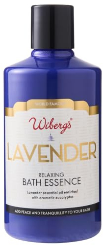 WIBERG'S Lavender Bath Essence with Essential Oils | 300ml | Relaxing Bath Additive With Eucalyptus & Capsicum | Soothe Muscles & Unwind