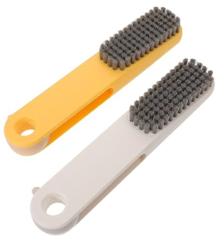 Healeved Manuelle Fußfeilen 2 Stück mit Fußschrubber Ergonomische Peeling Fußfeile aus Kunststoff in Weiß und Gelb Sanfte Hornhautentfernung für Frauen und Männer Dusch und Reise Fußpflege