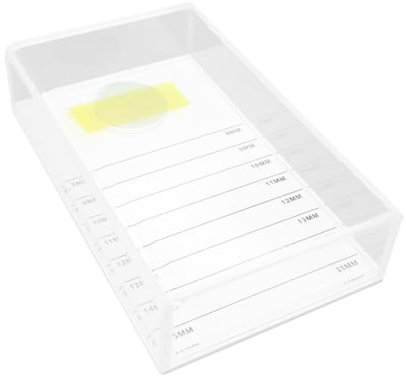 JOYOFREELY Weiße Acryl Aufbewahrungsbox für Wimpern mit Deckel Wimpernverlängerungsbox zum Schutz und Aufbewahrung in Professionellen Schönheitssalons und Zuhause