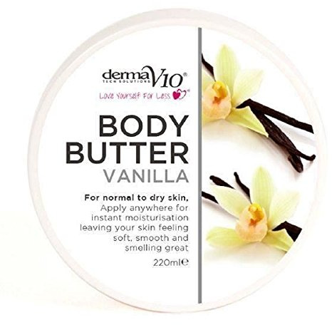SIX PACKS of Derma V10 Vanilla Body Butter 220ml