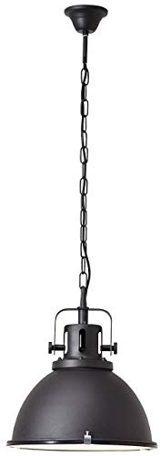 Brilliant Jesper - Lampadario con paralume in metallo, 60 W, colore: Nero