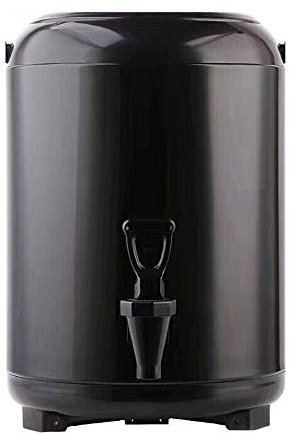 Kaffeekanne Thermoskanne, 304 Edelstahl Thermobehälter Glühweinkocher Kaffeebehälter, Doppelwandig Große Kapazität, Hält Warme Getränke Lange Warm, Gut zu Reinigen, 8L/10L