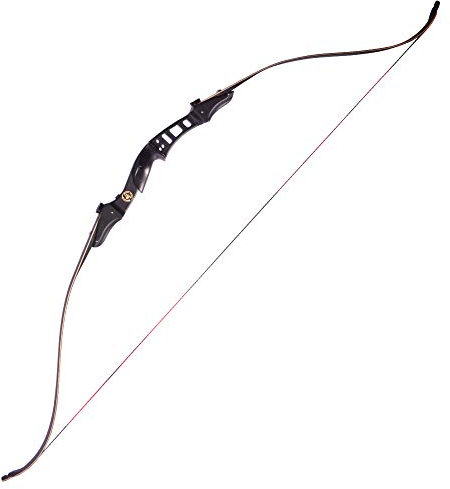 AMEYXGS Tiro con L'Arco 60 Arco Ricurvo e Set di Frecce 20-50 libbre Arco Ricurvo per Principianti Adulti Atletica da Competizione Kit Arco da Caccia per la Pratica del Tiro al Bersaglio (30lbs)