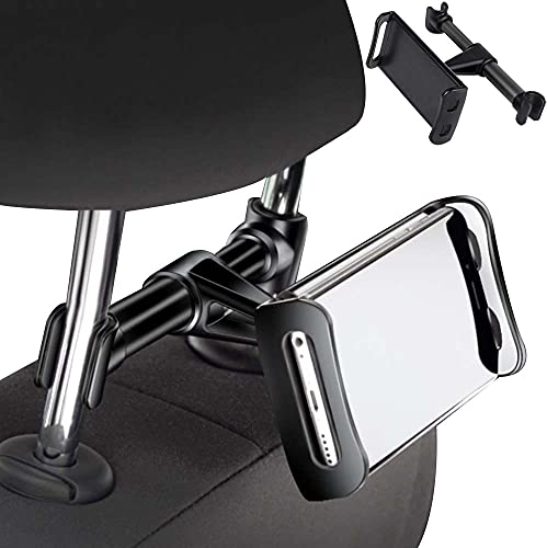 tablet halterung auto,tablet holder car，Universal tablet Halterung Auto, für iPad Air Mini 2 3 4, Pro 9.7, 10.2, 10.5, Samsung Tab, Smartphone und Tablet mit 4.3~13 Zoll – Schwarz Autotelefonhalter