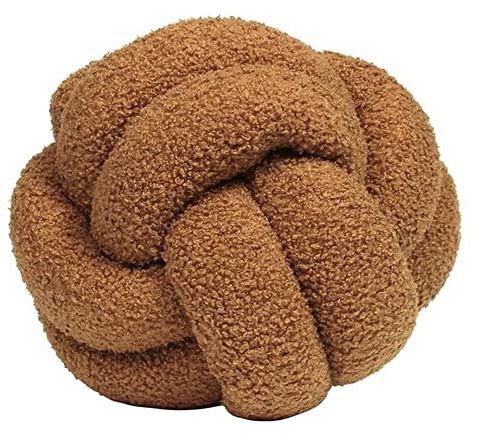 furn. Boucle Knotenkissen, Polyester, Ingwer, 30 x 30 cm