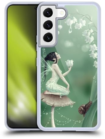 Head Case Designs Officially Licensed Rachel Anderson Lily Of The Valley Pixies Gel Case [Military Grade Protection] Compatible with Samsung Galaxy S22 5G and Compatible with MagSafe
