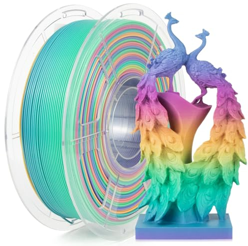 IEMAI PLA Filament 1.75mm 1Kg, High Speed Regenbogen PLA 3D Drucker Filament, Maßgenauigkeit +/- 0,02 mm