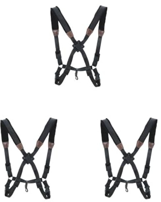 3er-Set Saxophongurt-Rücken-Halter, verstellbar, faltbares Design, Gurt, professionelle Schnalle, Saxophon-Zubehör, weiche Schulterseile