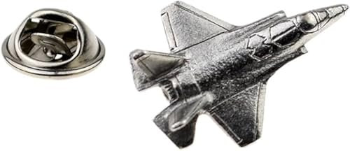 F35 Fighter Jet Zinn Anstecknadel mit Geschenkbeutel, Metall, Metall