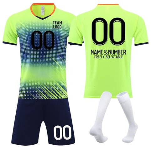 Individuelles Trikot Deutschland Trikot Shorts Familien Outfit Set Em Fanartikel Deutschland Trikot Em 2024 Herren Personalisierte Trikot Trikot Benutzerdefinierte T-Shirts(#H Fluorescent Green)