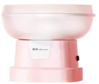 Children Cotton Candy Machine Home Fully Automatic Cotton Candy Toy Making Machine for Handmade Mini Colored Candy Retro Vintage Candy Maker(Pink)