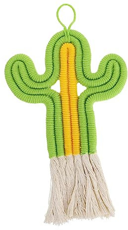 CORHAD 1stück Handgefertigter Cactus Wandbehang Nordic Style Deko Für Kinderzimmer Kreative Wanddekoration Mit Quasten Für Babyzimmer Und Wohnräume