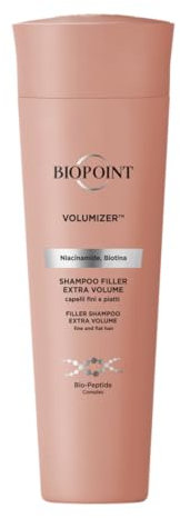 Biopoint Volumizer - Shampoo Volumizzante Capelli Fini, Filler Extra Volume, Effetto Rimpolpante, Dona Capelli Voluminosi e Corposi, 200 ml