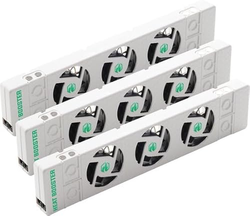YAR Heizkörper Ventilator mit automatischer Temperaturregelung – Heizkörperlüfter startet ab 30 °C & stoppt ab 25 °C – Geräuscharm, energiesparend – Wärmeverteiler Heizkörperlüfter