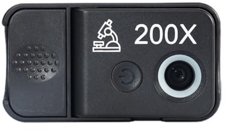 Microscopio Portatile ABS Per Tutti I Modelli Di Telefono Applicazione Ingrandimento 200x Con Polarizzatore No Luci CPL Tecnologia 2025 Tecnologia 200x, LED/UV 400x 2025 Lente Clearera sandmarc