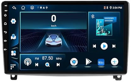 9 Inch Car Stereo Radio for Peugeot 407 CC SW 407CC 2004-2011 Android 13 Car Multimedia Player with WIFI FM RDS Radio GPS SWC Rear View Camera Bluetooth DVR Cooling fan(6+128G)