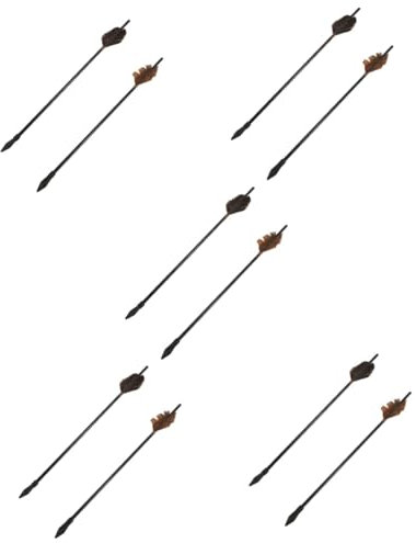 ibasenice 5 Sätze Wurfspiel Pfeile Lustige Toss Pot Pfeile Für Drinnen Und Draußen Traditionelles Mit Gummispitzen Und Echtem Federn Für Familienaktivitäten Und Kinderspiele 2 Stücke * 5
