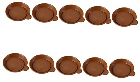 DECOMELODY 10piezas Macetas De Plástico Bandeja De Goteo para Jardín y Resistente y Duradera