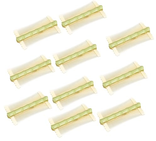 Peine de Plástico Cabello de Dientes Finos, 10 Piezas | Antiestático, Color Verde Claro, Portátil y Fácil de Llevar, Efecto Masaje Cuero Cabelludo