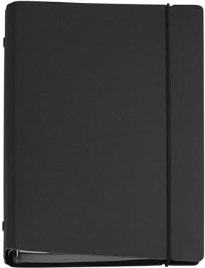 Miquelrius - Terminplaner 2026, Wochenansicht, nachfüllbar, Wochenplaner, A5-Format (155 x 213 mm), Hardcover, Papier 80 g/m², CAT-EN-PT, Schwarz