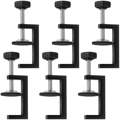 CHIHEUNG 6PCS G Clamp for Woodworking, 4 Inch Adjustable Screw G Clamp, C Wood Tiger Clamps, Wood Clamps for Carpentry DIY Projects