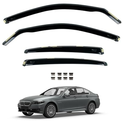 Team HEKO Wind Deflectors BMW 3 Series 2013-2019 F30 -Saloon Compatible Front & Rear Set of Window Deflectors Accessories UV & Scratch Resistant In-Channel Fitting Air Ventilation & Rain Protection
