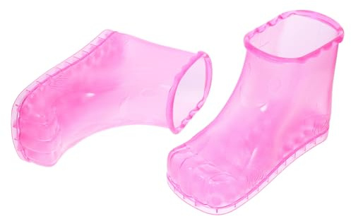TOYANDONA PVC Fußbadeschuhe mit Massagefunktion Hitzebeständig Großer Raum für Fußbad Entspannende Fußpflegehausschuhe für Damen Langlebig und Leicht zu Reinigen für Wellness und