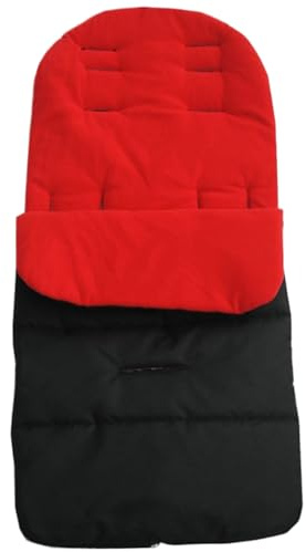 Chancelière pour poussette, sac de couchage chaud et confortable avec doublure en polaire, sac à banderoles, housse amovible 2 en 1 pour l'hiver, la plupart des poussettes