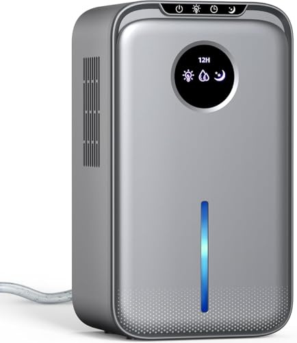 Dehumidifier(88.0OZ) for Home Small Dehumidifier With Drain Hose Timer (8-12-24H) Ultra-Quiet with Sleep Mode Auto Shut Off for Bedroom Bathroom Basement Kitchen RV Closet（850.0Sq.ft)